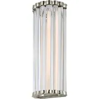 Small Wall Light - Polished Nickel, Glass
