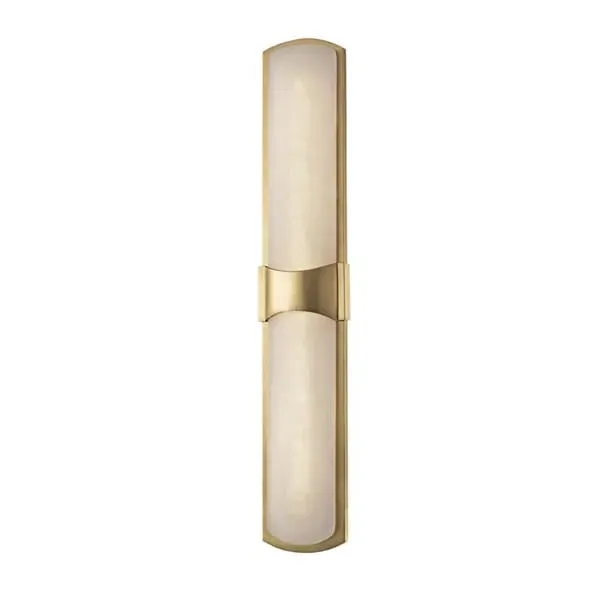 Small Wall Light with Alabaster - Aged Brass
