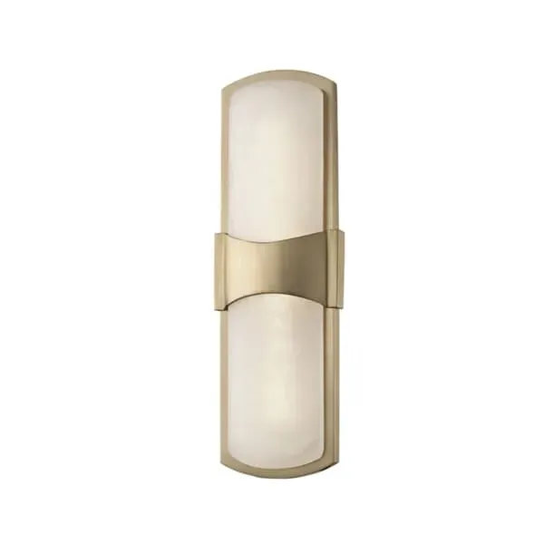 Small Wall Light with Alabaster - Aged Brass image