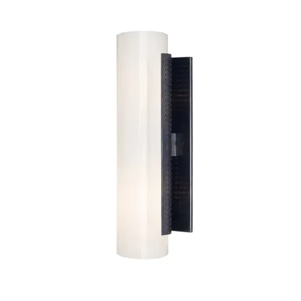 Small Wall Light with Glass Shade - Bronze image