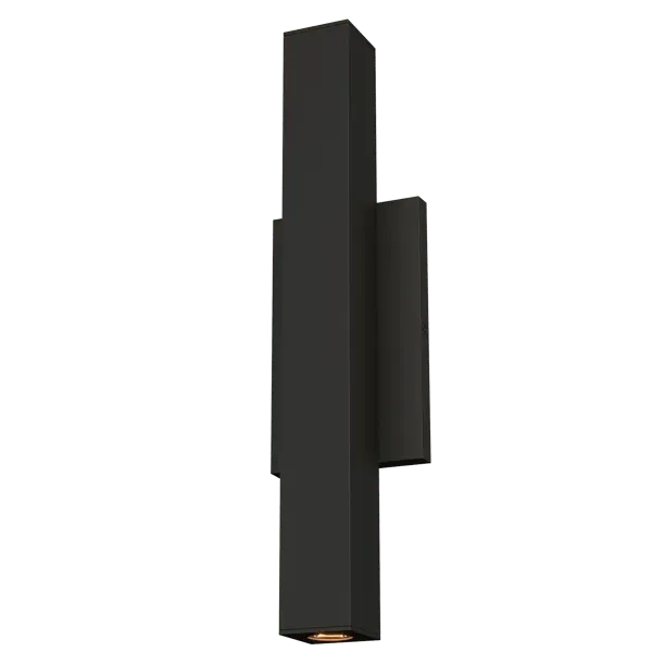 Small Wall Light with LED - Black, Metal