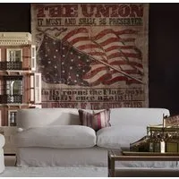 Sofa with Rolled Arms - Stone, Linen