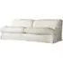 Sofa with Rolled Arms - White, Linen