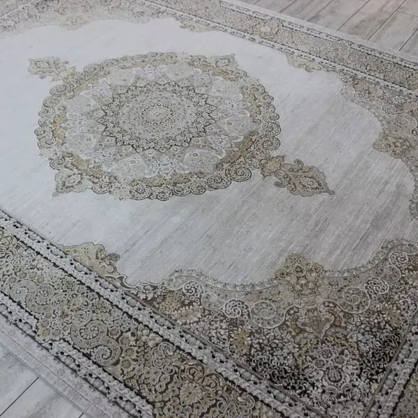 Soraya Persian Rug 200x290cm - Grey, Luxury Weave