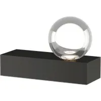Sphere Table Lamp with Crystal Orb - Black, Metal