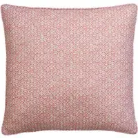 Square Cushion with Daisy Print - Geranium, Linen