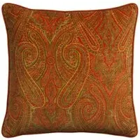 Square Cushion with Feather Fill - Autumn, Velvet