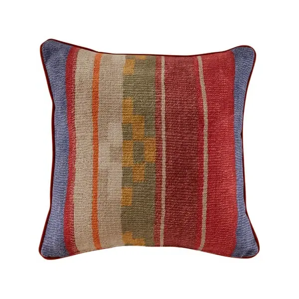 Square Cushion with Feather Fill - Brick, Linen image