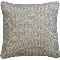 Square Cushion with Feather Fill - Brown, Linen