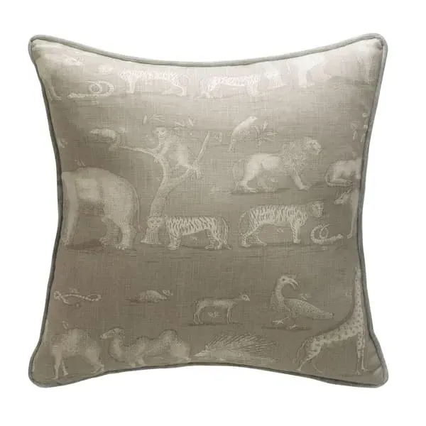 Square Cushion with Feather Fill - Canvas, Linen image