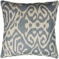 Square Cushion with Feather Fill - Denim, Cotton