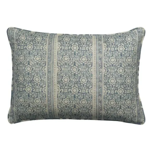 Square Cushion with Feather Fill - Denim, Cotton image