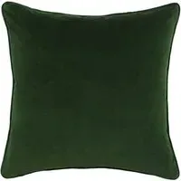 Square Cushion with Feather Fill - Forest, Velvet