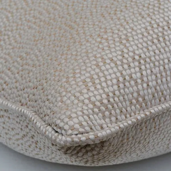 Square Cushion with Feather Fill - Gold, Cotton