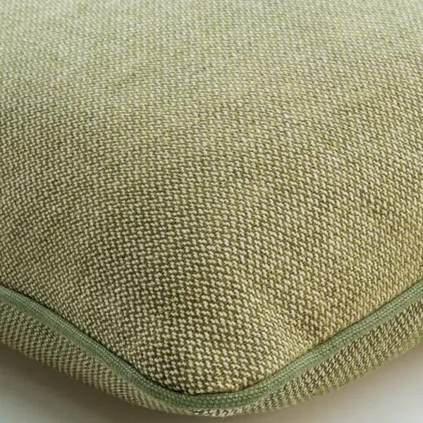 Square Cushion with Feather Fill - Green