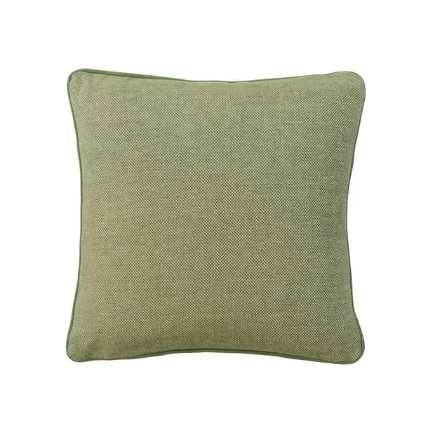 Square Cushion with Feather Fill - Green