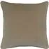 Square Cushion with Feather Fill - Grey, Velvet