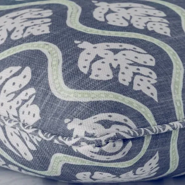 Square Cushion with Feather Fill - Iris, Linen
