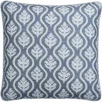 Square Cushion with Feather Fill - Iris, Linen