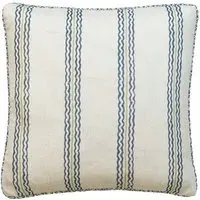 Square Cushion with Feather Fill - Iris, Linen