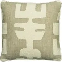 Square Cushion with Feather Fill - Ivory, Bouclé