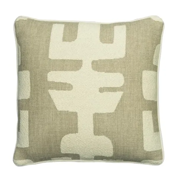 Square Cushion with Feather Fill - Ivory, Bouclé image