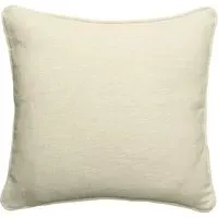 Square Cushion with Feather Fill - Ivory, Linen
