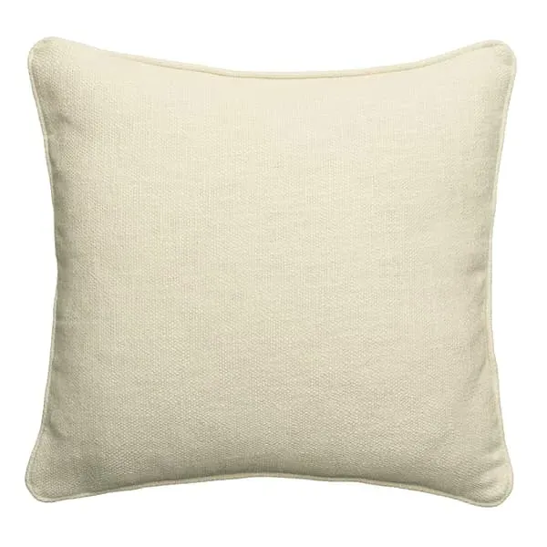 Square Cushion with Feather Fill - Ivory, Linen image