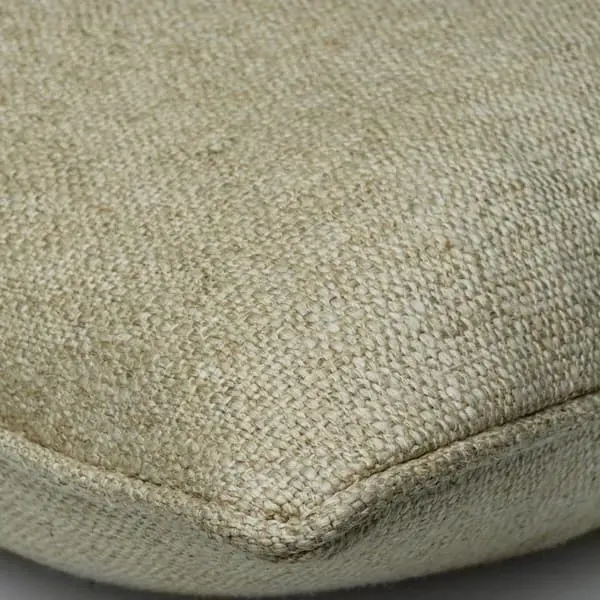 Square Cushion with Feather Fill - Natural, Linen