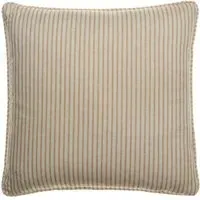 Square Cushion with Feather Fill - Orange, Linen