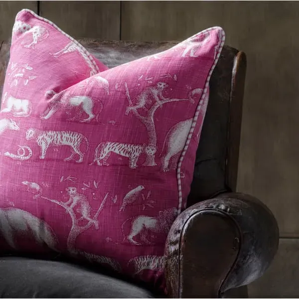 Square Cushion with Feather Fill - Paradise, Linen