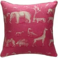Square Cushion with Feather Fill - Paradise, Linen