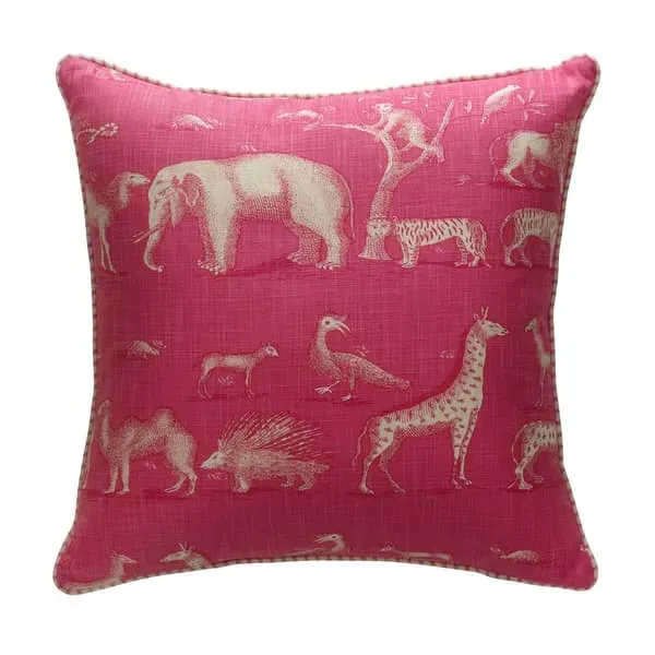 Square Cushion with Feather Fill - Paradise, Linen