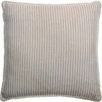 Square Cushion with Feather Fill - Pink, Linen