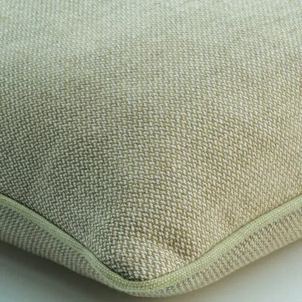 Square Cushion with Feather Fill - Pistachio