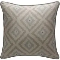 Square Cushion with Feather Fill - Powder, Linen