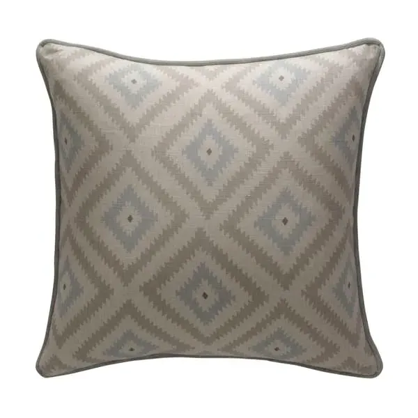 Square Cushion with Feather Fill - Powder, Linen
