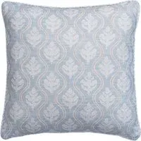 Square Cushion with Feather Fill - Sky, Linen