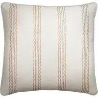 Square Cushion with Feather Fill - Sky, Linen