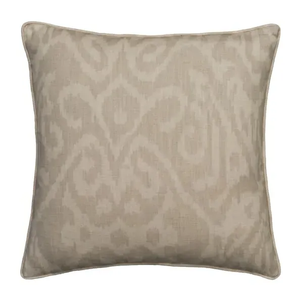 Square Cushion with Feather Fill - Stone, Linen