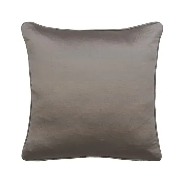 Square Cushion with Feather Fill - Thunder, Satin
