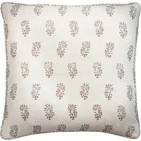 Square Cushion with Feather Fill - Twig, Linen