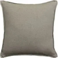 Square Cushion with Oxford Trim - Mountain, Linen