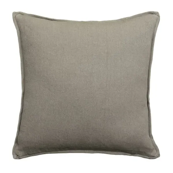 Square Cushion with Oxford Trim - Mountain, Linen