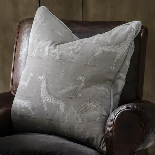 Square Cushion with Piping - Canvas, Feather