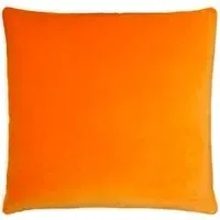 Square Cushion with Piping - Clementine, Velvet