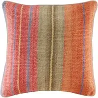 Square Cushion with Piping - Multi, Linen Blend