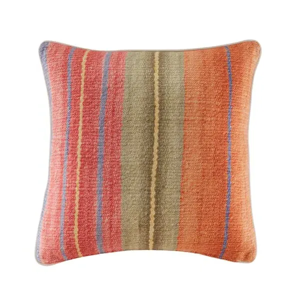 Square Cushion with Piping - Multi, Linen Blend image