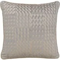 Square Cushion with Piping - Smoke, Velvet