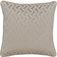 Square Cushion with Piping - Smoke, Velvet